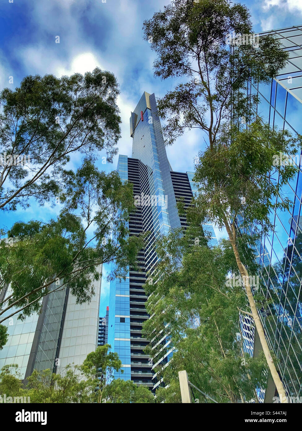 Eureka Tower Skydeck Melbourne Victoria Melbourne Australia - Smartphone Captured Stock Image Eureka Tower Skydeck Melbourne Victoria Melbourne Australia - Smartphone Captured Stock Image
