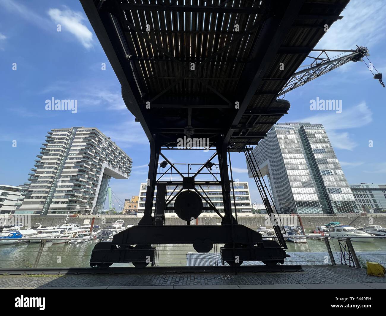 The old and the new, cologne, germany - Smartphone Captured Stock Image