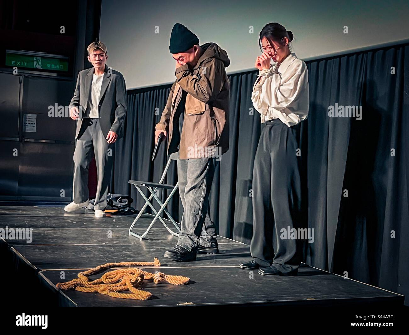 A comedy performed in Taiwan - Smartphone Captured Stock Image