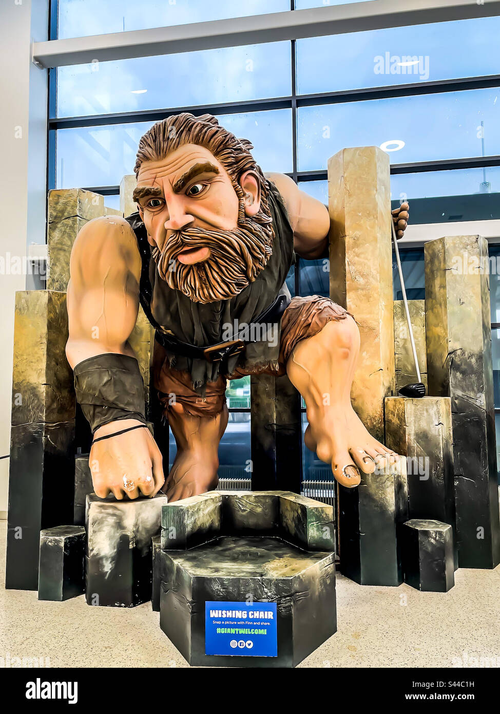 Finn McCool, Belfast airport - Smartphone Captured Stock Image