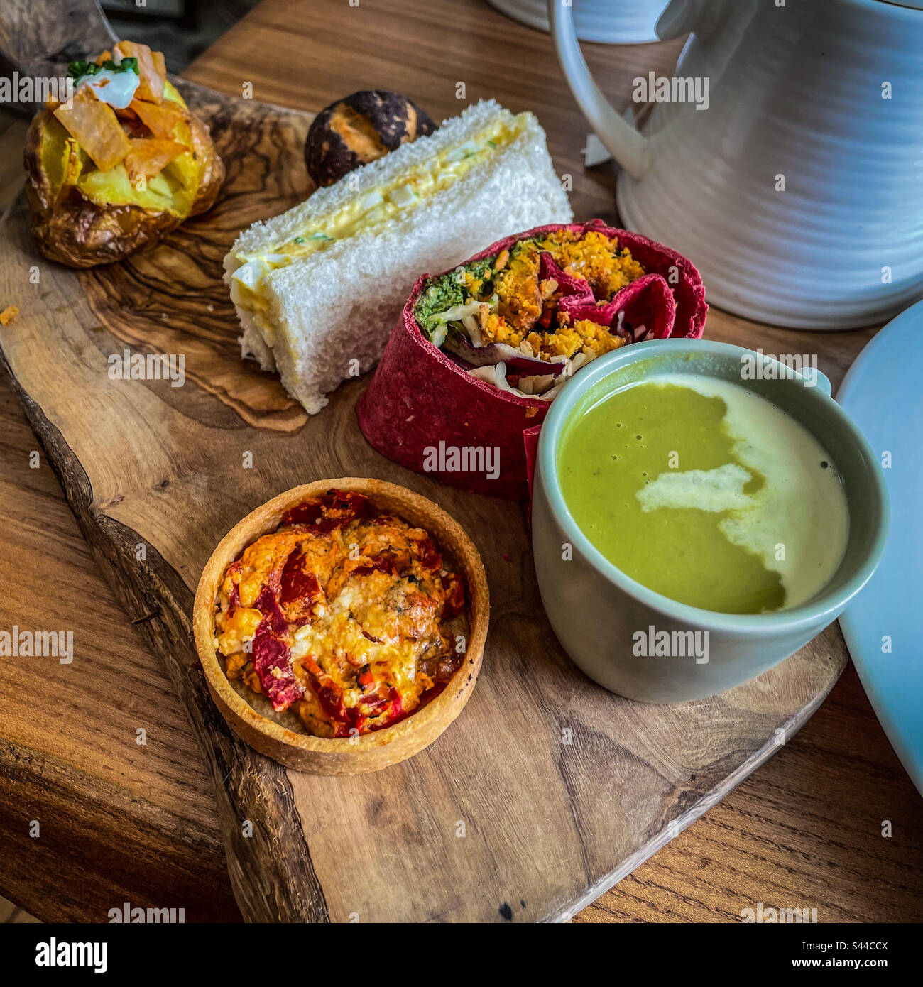 Savouries, afternoon tea - Smartphone Captured Stock Image