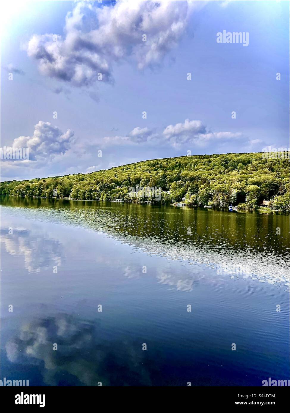 Lake Garfield late afternoon in mid May - Smartphone Captured Stock Image