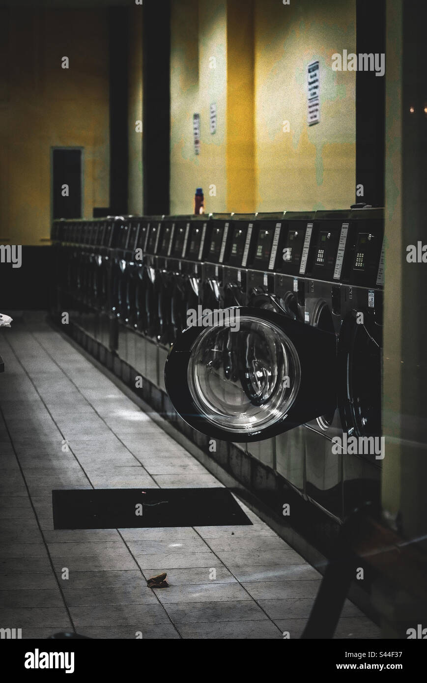 Going to the laundromat - Smartphone Captured Stock Image