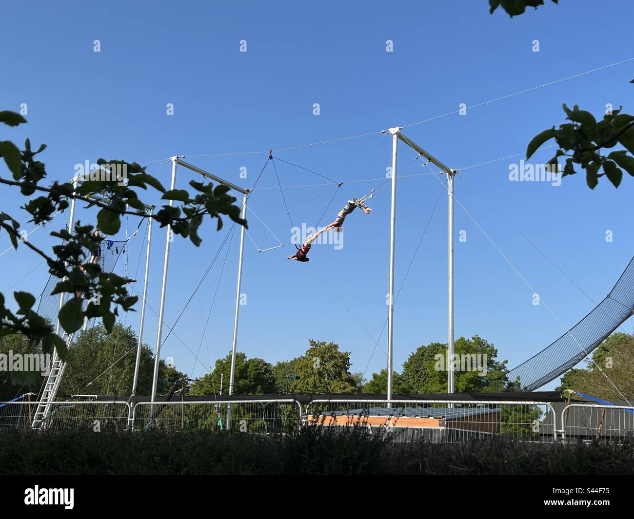 Trapeze in the park - Smartphone Captured Stock Image