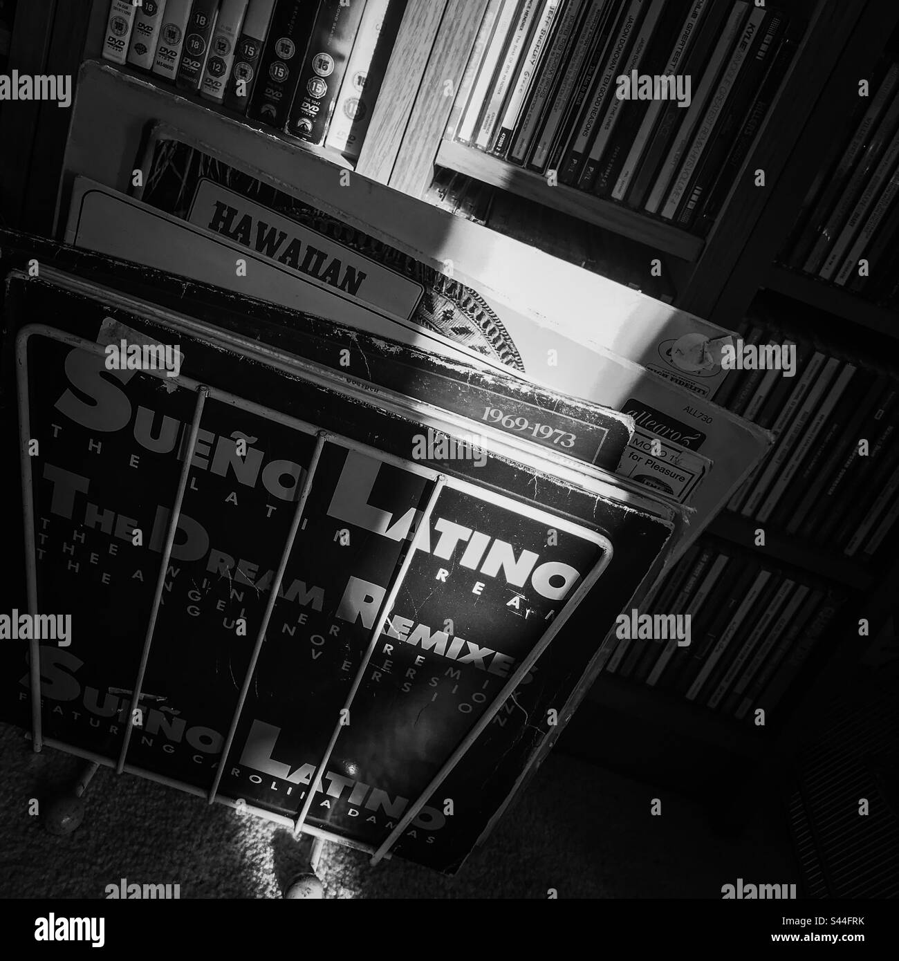 Collection of vinyl records Stock Photo Alamy