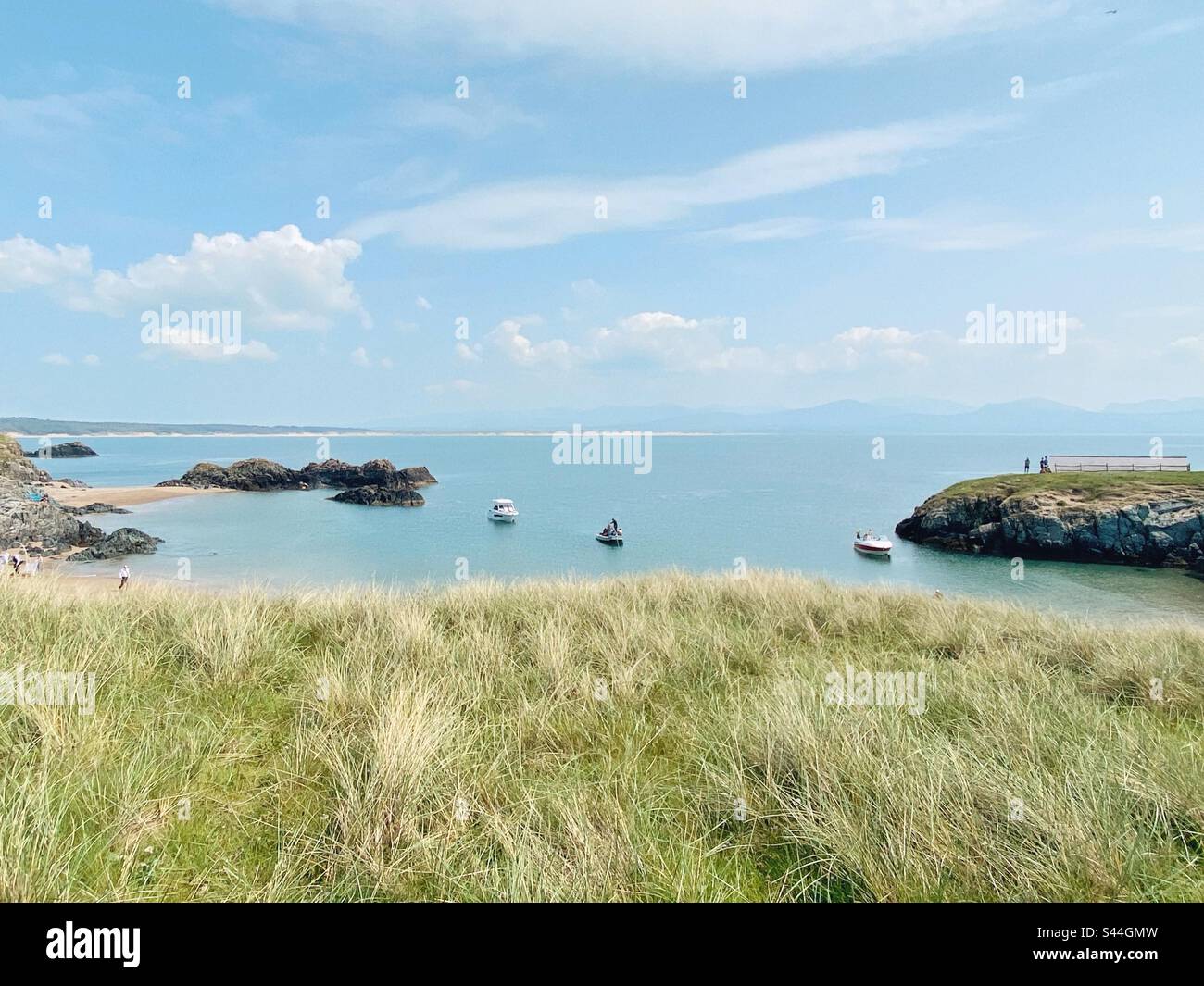 Pilot’s cove, Llandwyn Island, Newborough, Anglesey, North Wales - Smartphone Captured Stock Image