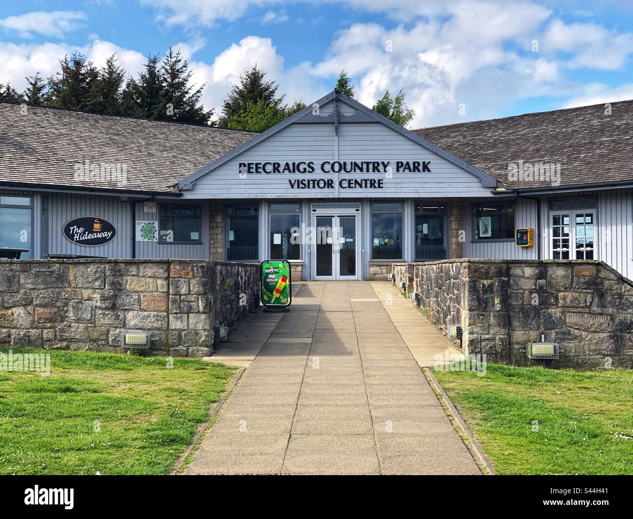 Beecraigs Country Park visitor centre - Smartphone Captured Stock Image