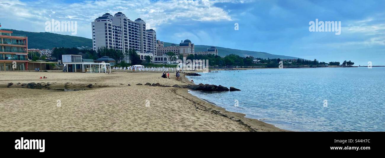 Sunny beach Bulgaria Stock Photo