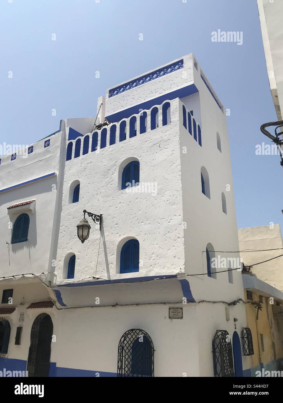 House medina Assilah Morocco Stock Photo