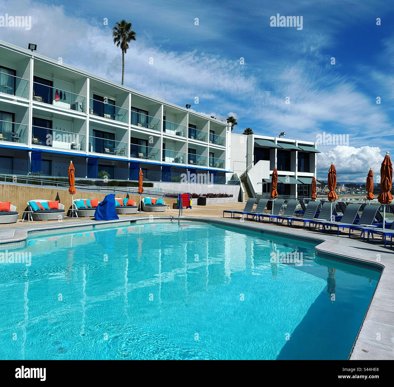 March, 2023, Swimming pool, Dream Inn Santa Cruz, Santa Cruz