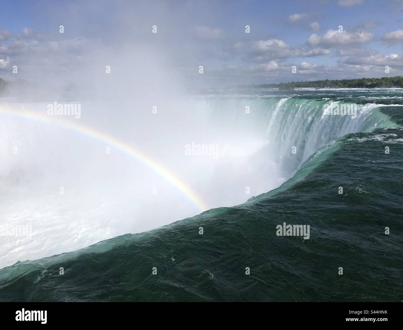 Rainbow over Niagara Falls, Canada. - Smartphone Captured Stock Image