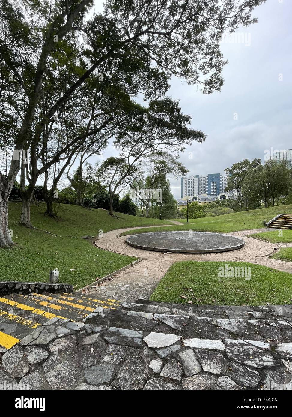 Amphitheater in Clementi Woods park, Singapore Stock Photo