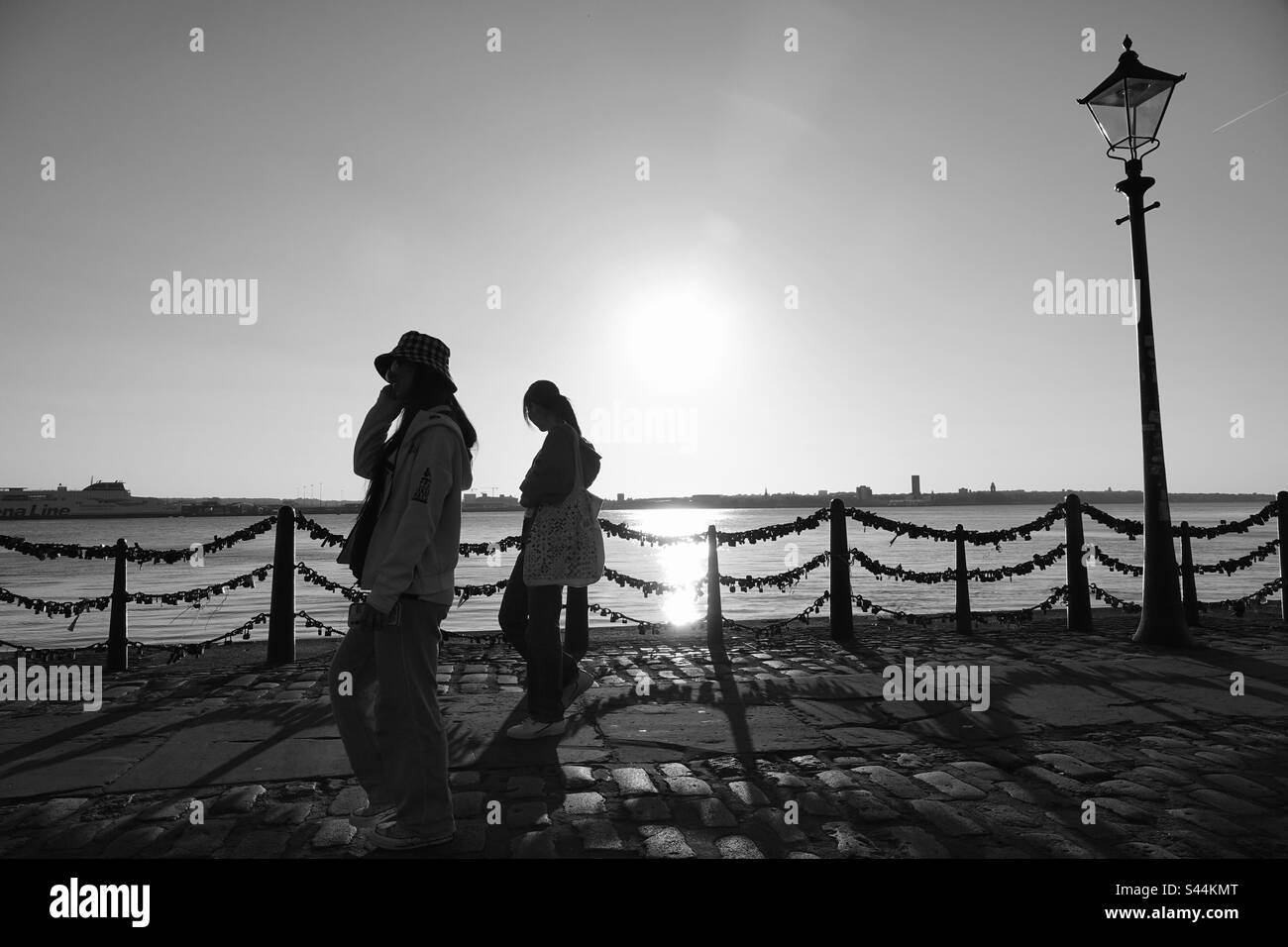 Sunset stroll - Smartphone Captured Stock Image