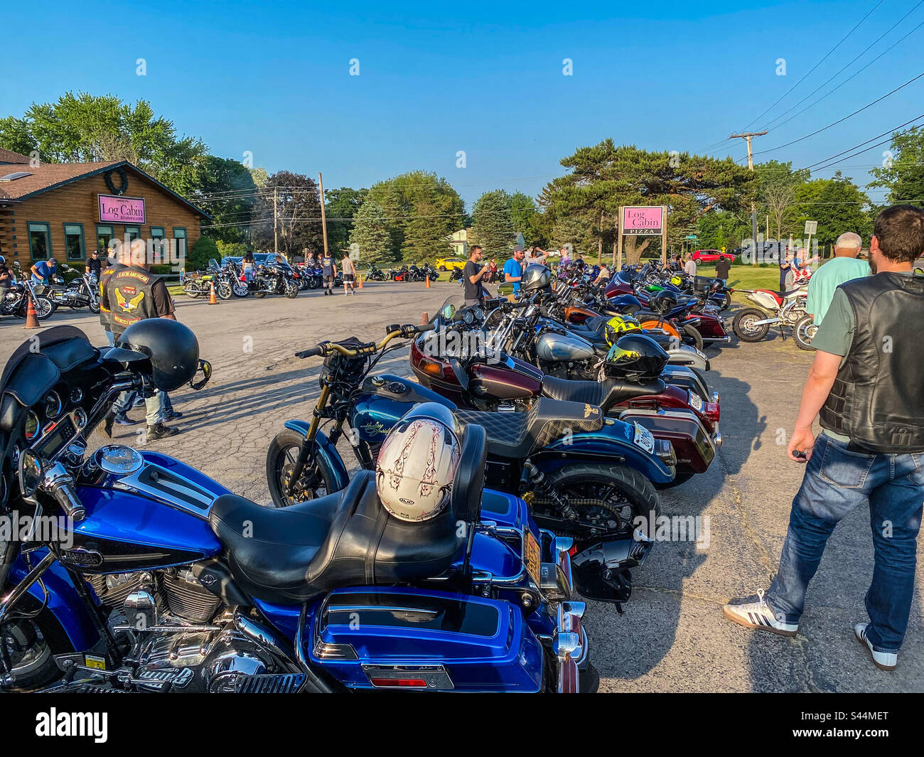 Bike Night - Smartphone Captured Stock Image