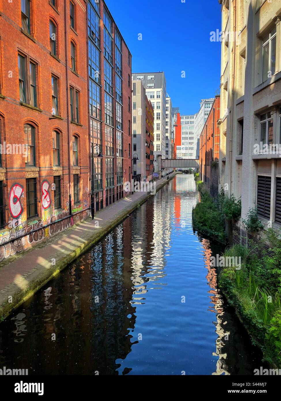 Rochdale canal, Manchester City centre. - Smartphone Captured Stock Image