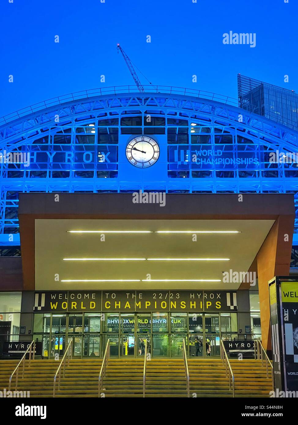 Manchester Central Convention Complex hosting Hyrox world championships 2022/23 - Smartphone Captured Stock Image