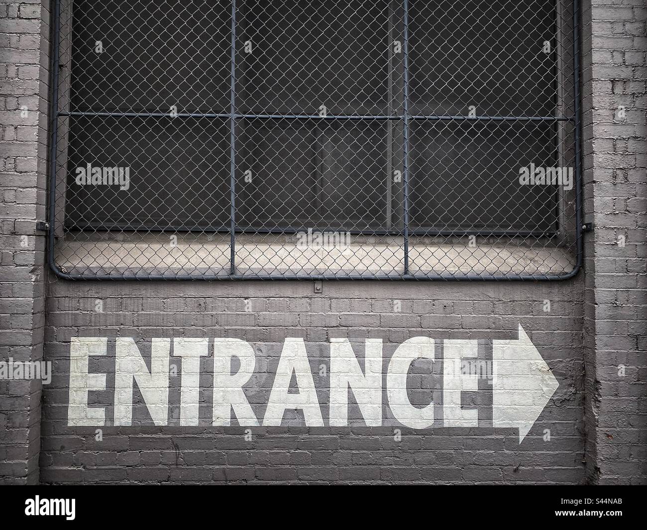 Entrance sign - Smartphone Captured Stock Image