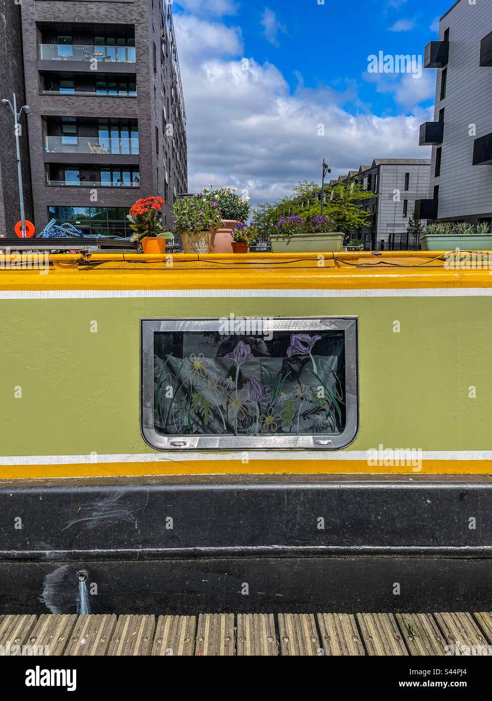 New Islington marina, Manchester - Smartphone Captured Stock Image