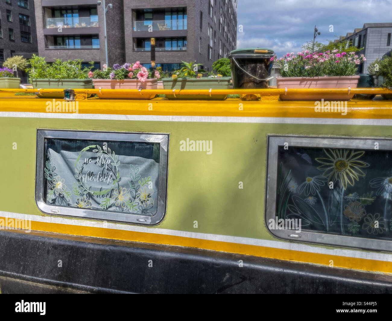 New Islington marina, Manchester - Smartphone Captured Stock Image