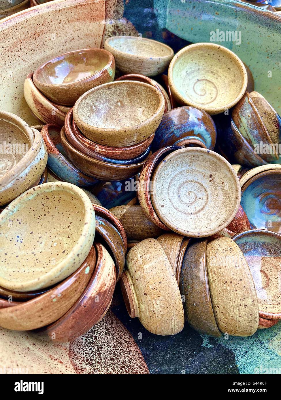 Pottery bowls - Smartphone Captured Stock Image