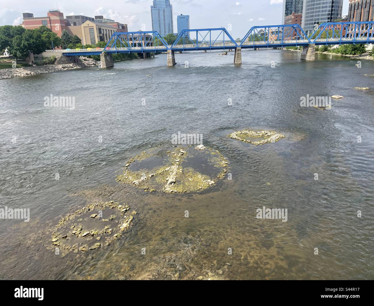Peace and love from Grand Rapids MI ? Stock Photo