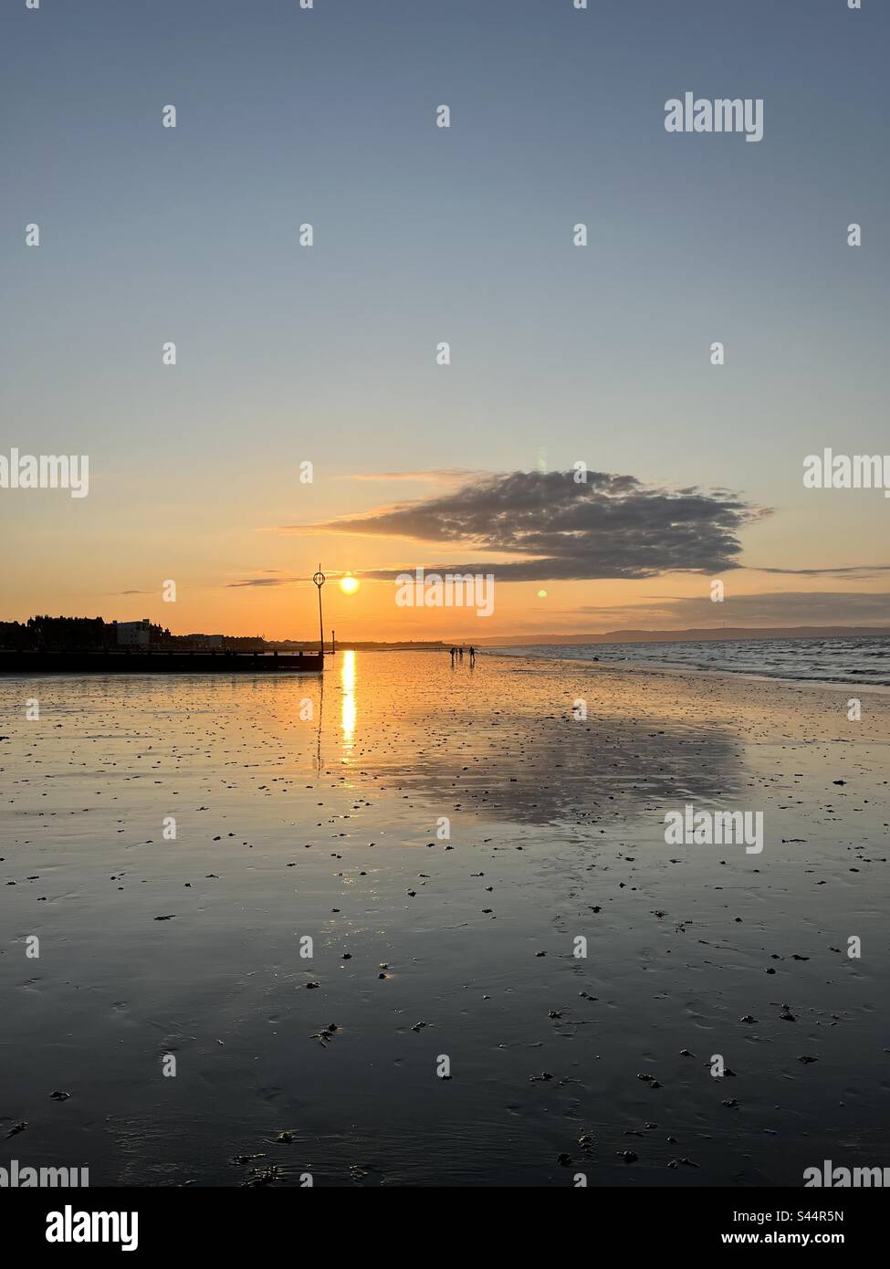 Sunset at Portobello beach, Edinburgh Stock Photo Alamy