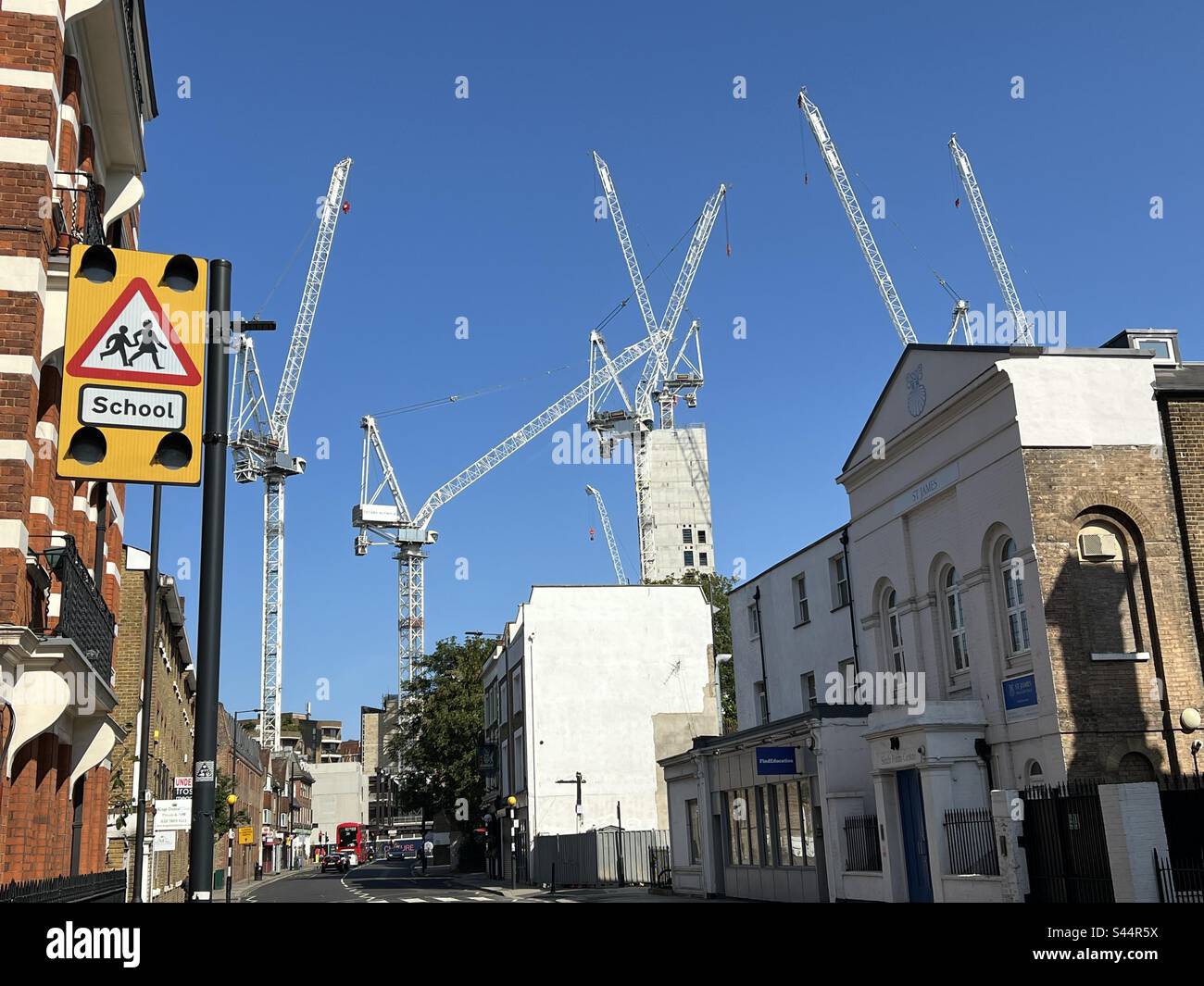 The cranes of london - Smartphone Captured Stock Image