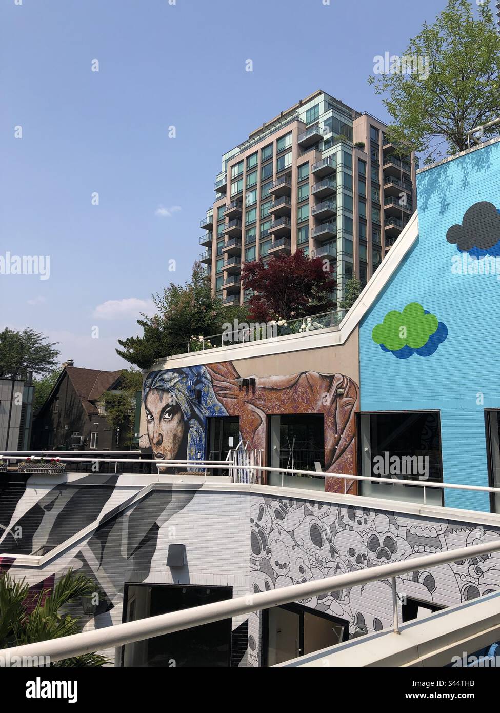 Yorkville neighbourhood in Toronto, Canada. - Smartphone Captured Stock Image