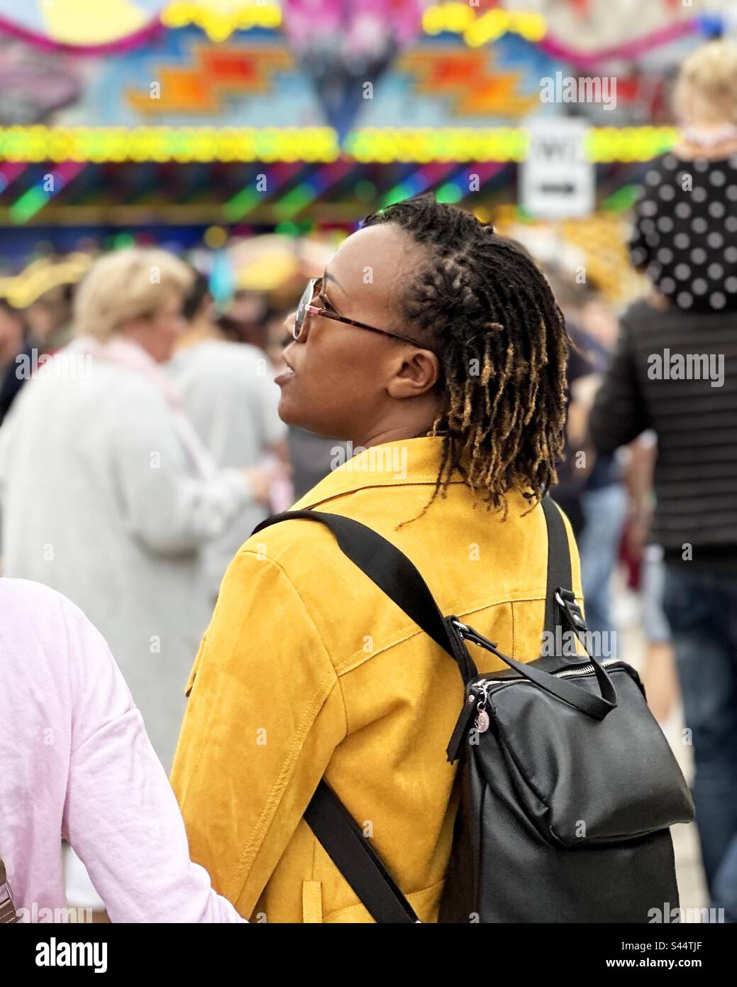 Crowd of people walking in the city - Smartphone Captured Stock Image
