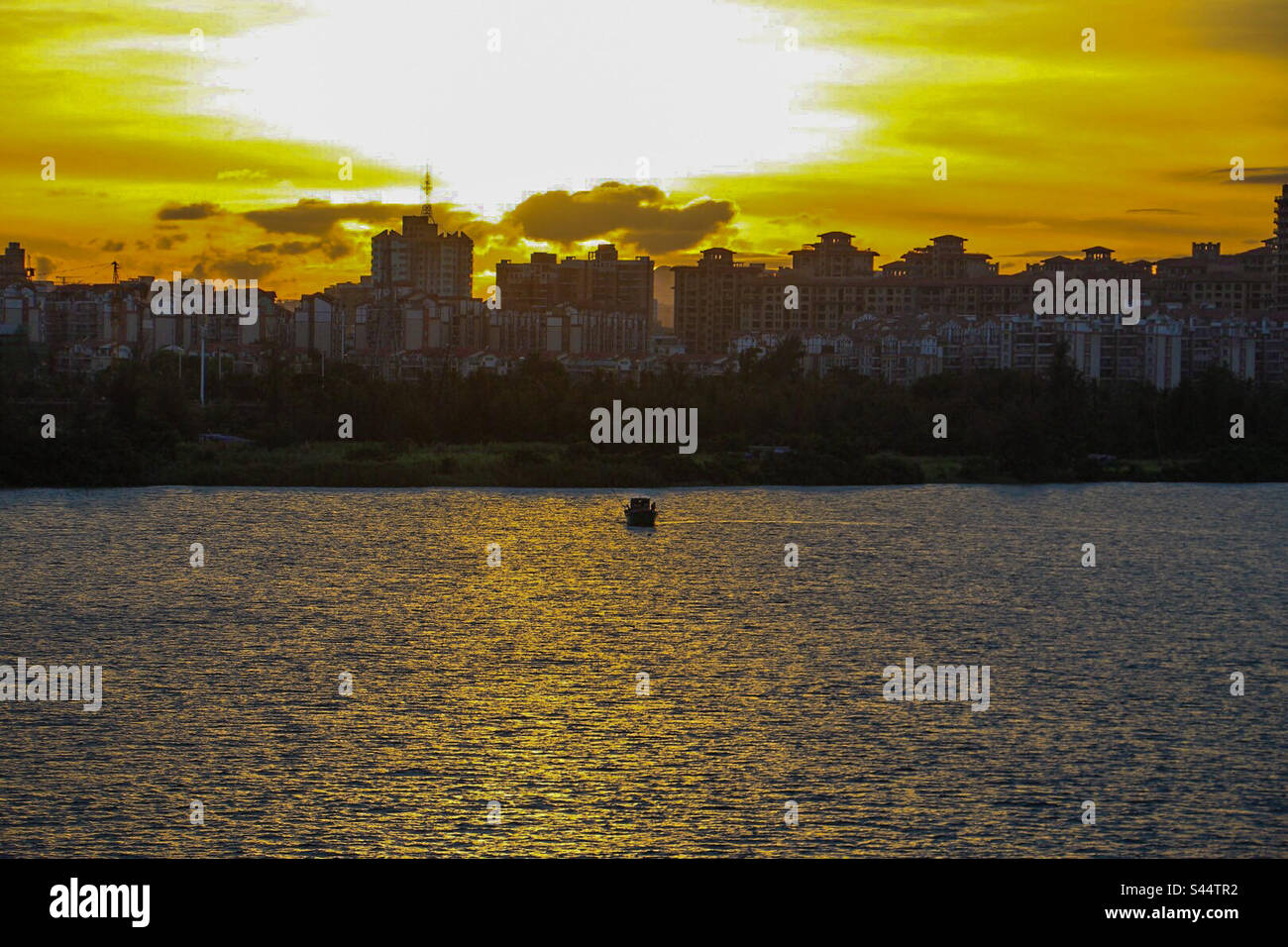 City sunset Stock Photo