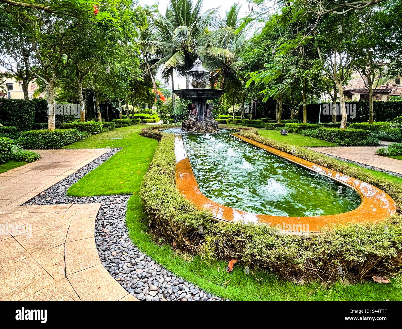 European Water feature - Smartphone Captured Stock Image