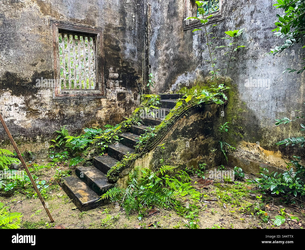 Historic abandoned staircase - Smartphone Captured Stock Image