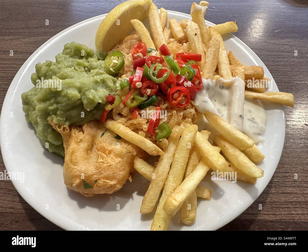 Friday Fish and Chips - Smartphone Captured Stock Image