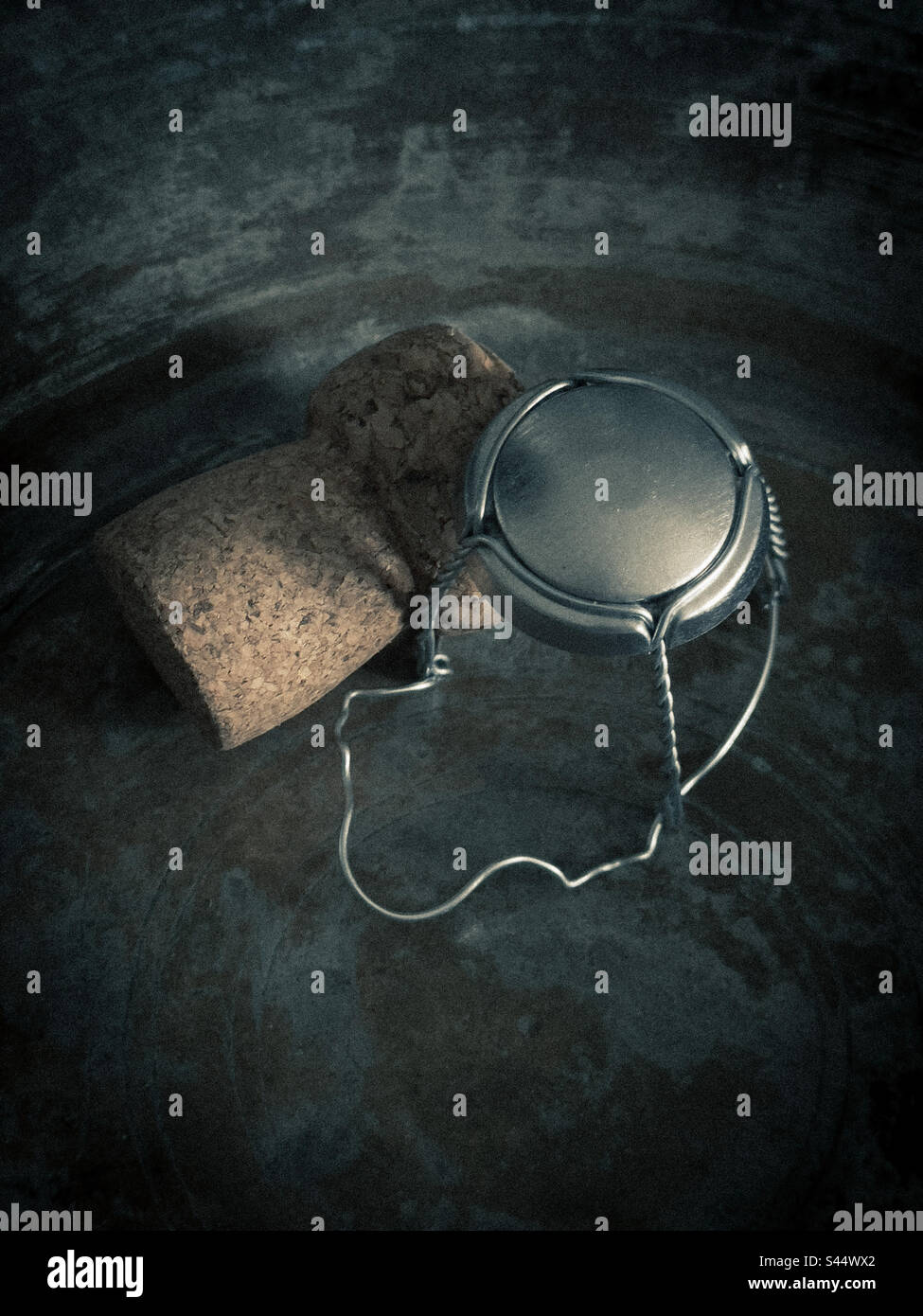 Champagne cork and cage - Smartphone Captured Stock Image