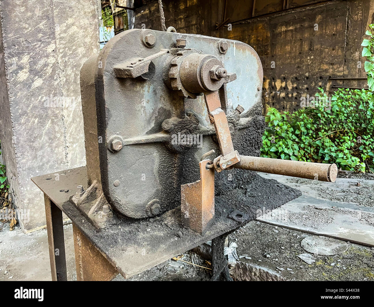 Manual industrial hoist - Smartphone Captured Stock Image