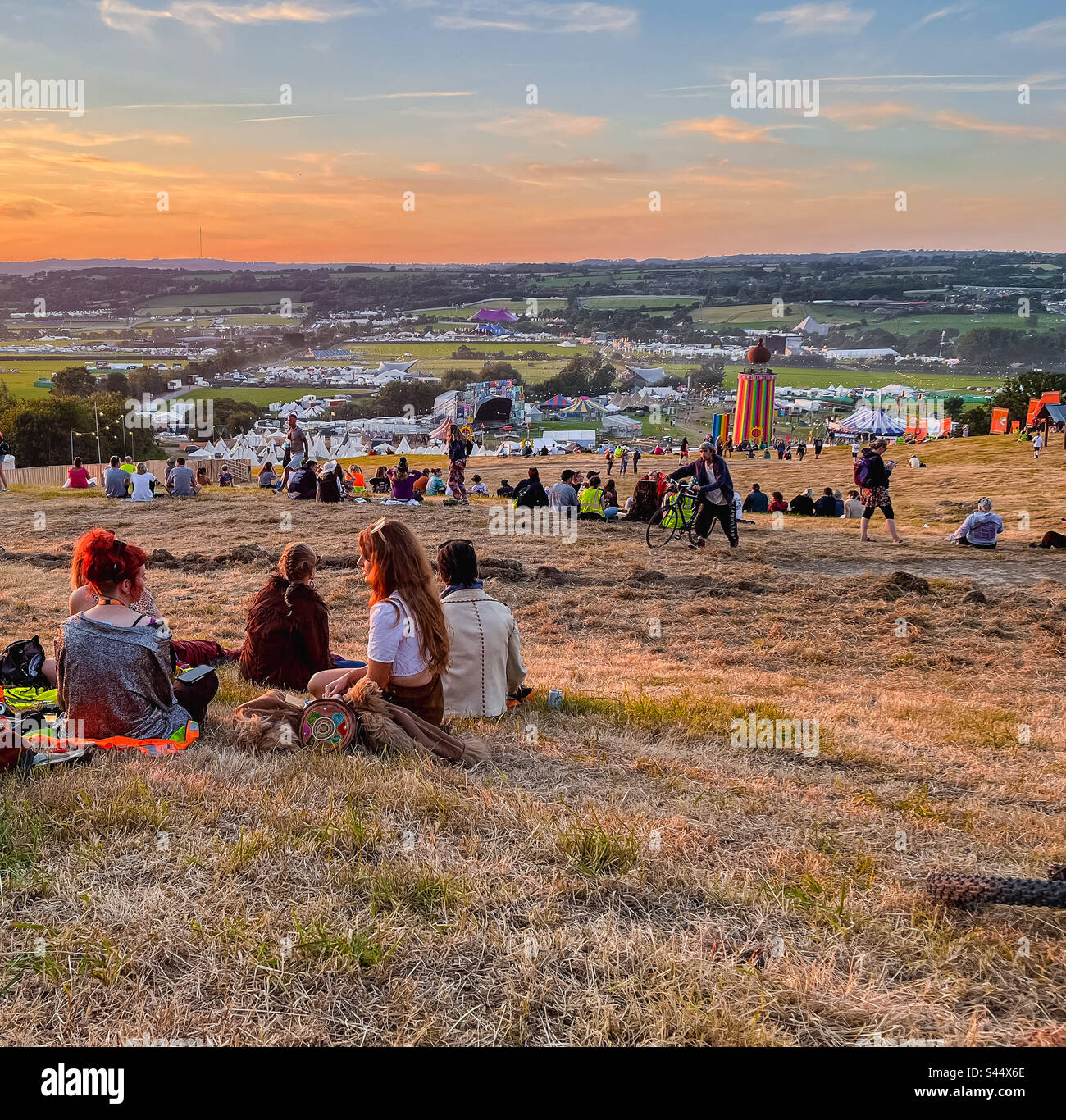 Glastonbury Festival Stock Photo