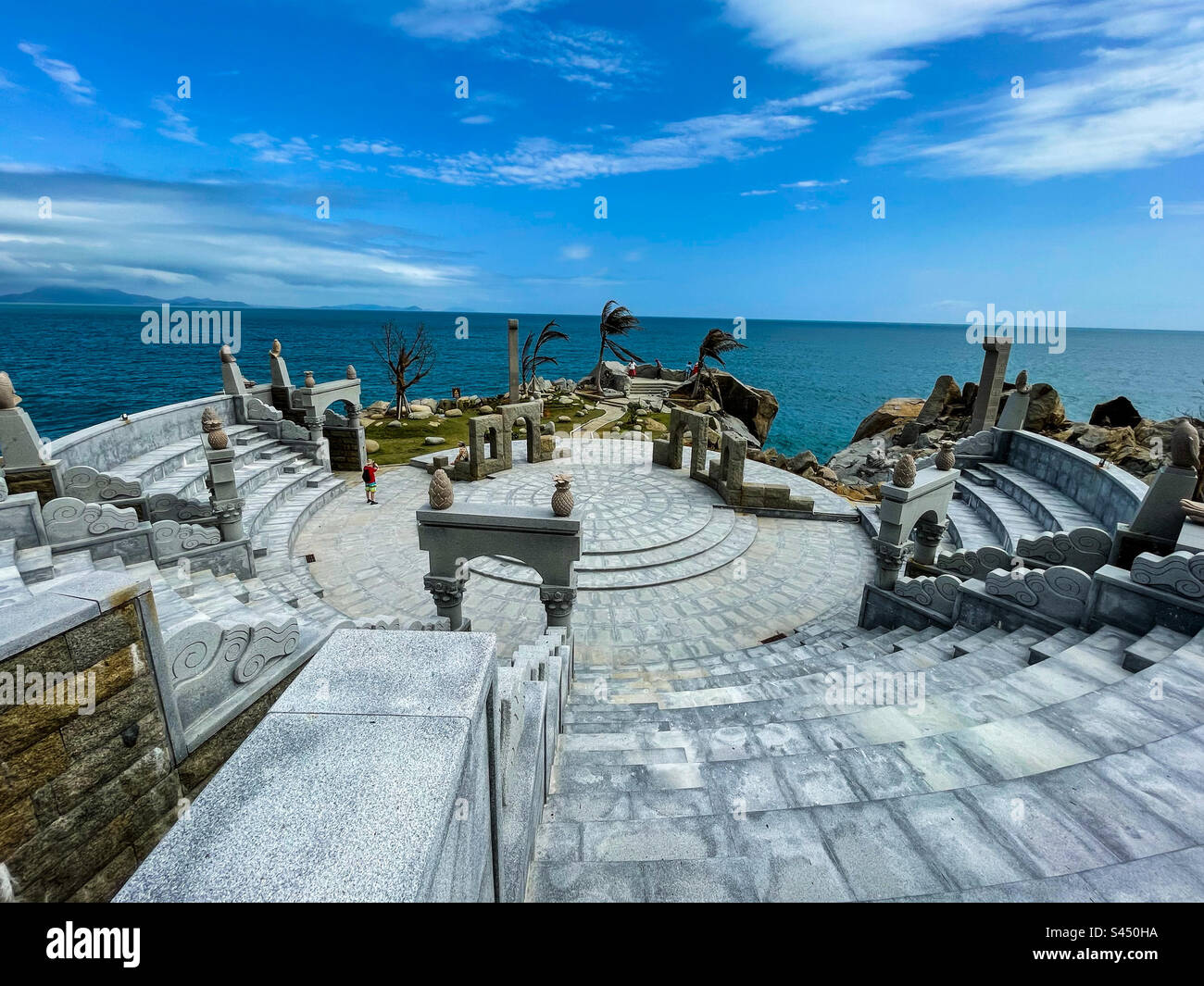 Amphitheater by the sea - Smartphone Captured Stock Image