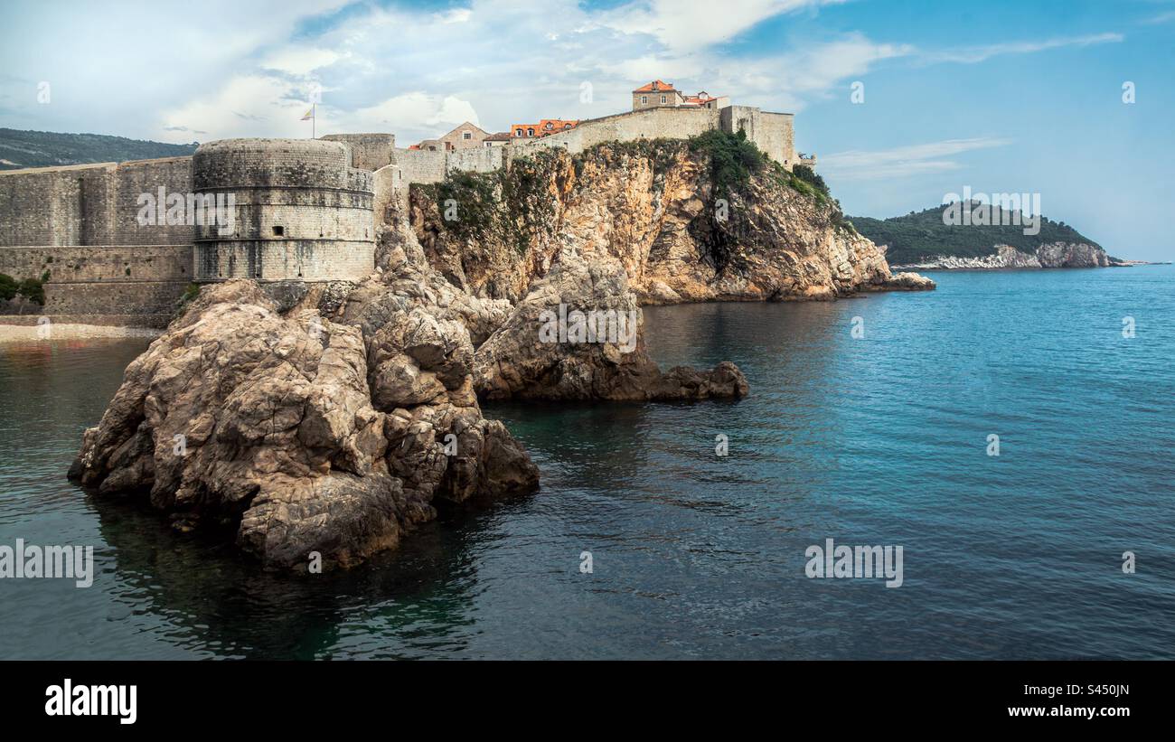Fort Bokor in Dubrovnik, Croatia. - Smartphone Captured Stock Image