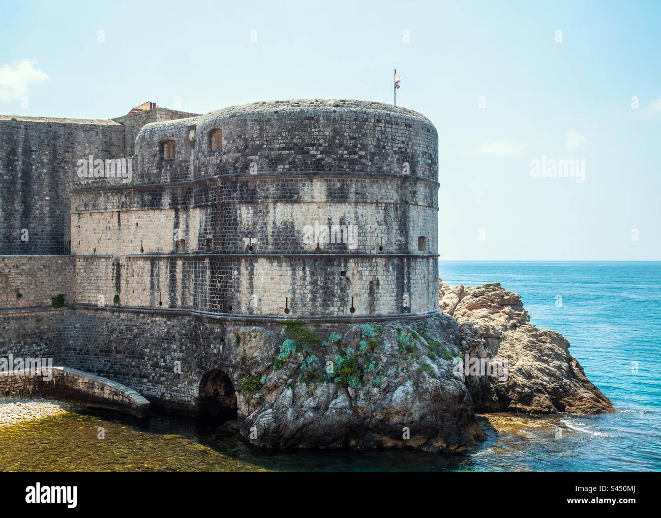 Fort Bokor in Dubrovnik, Croatia. - Smartphone Captured Stock Image