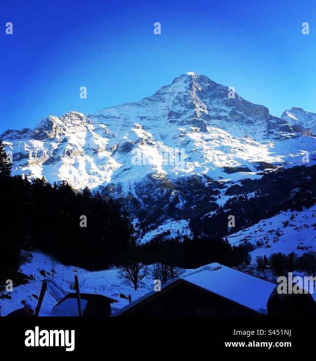 Eiger! Grindelwald! Switzerland! - Smartphone Captured Stock Image