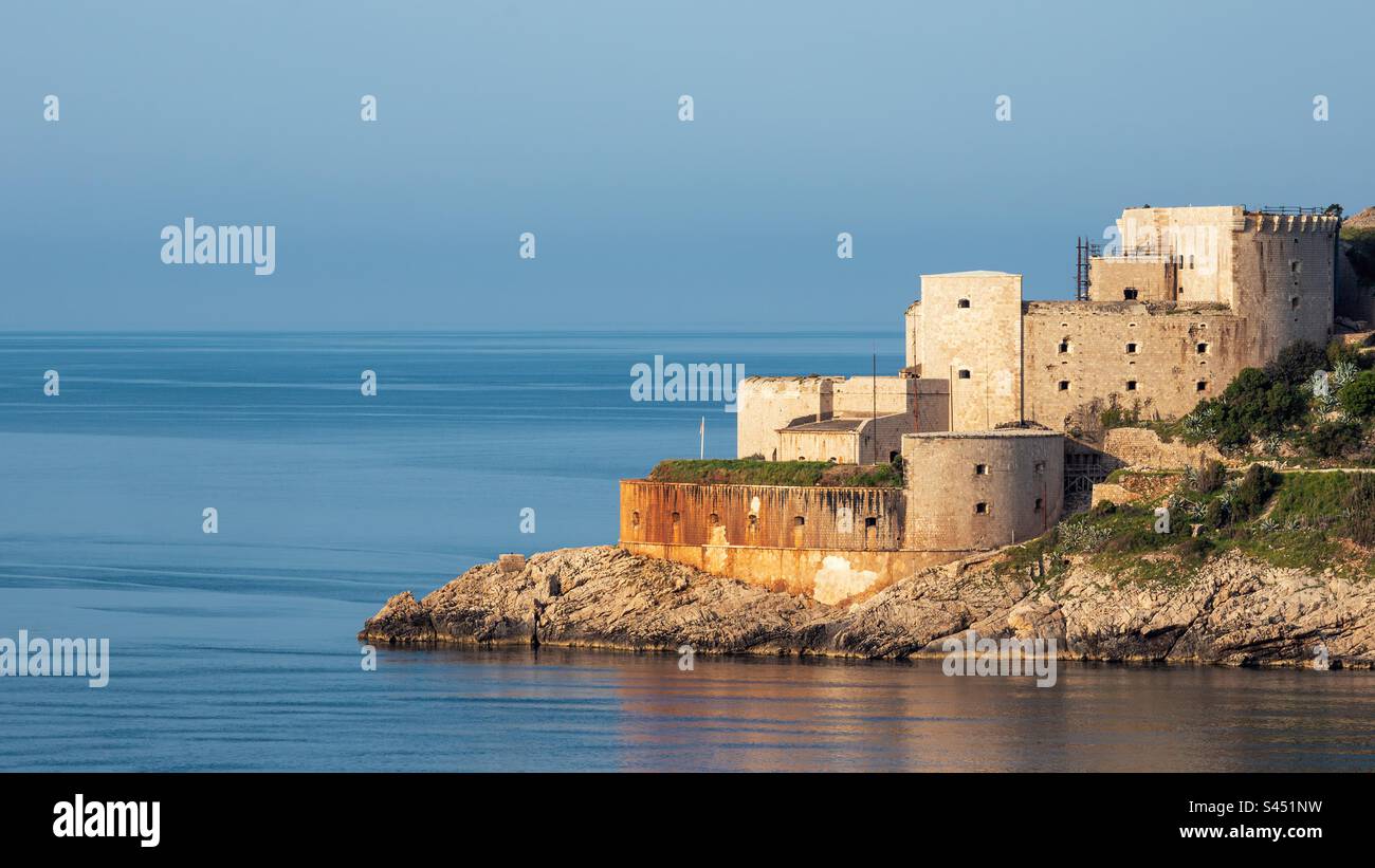Punta Oštro in the Bay of Kotor, Montenegro. - Smartphone Captured Stock Image