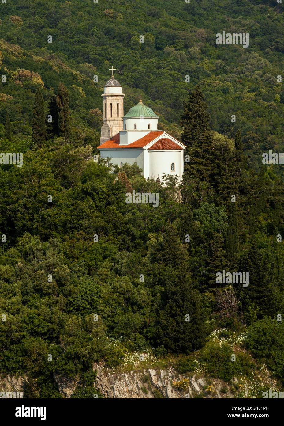 Josice Chapel - Kotor, Montenegro. - Smartphone Captured Stock Image