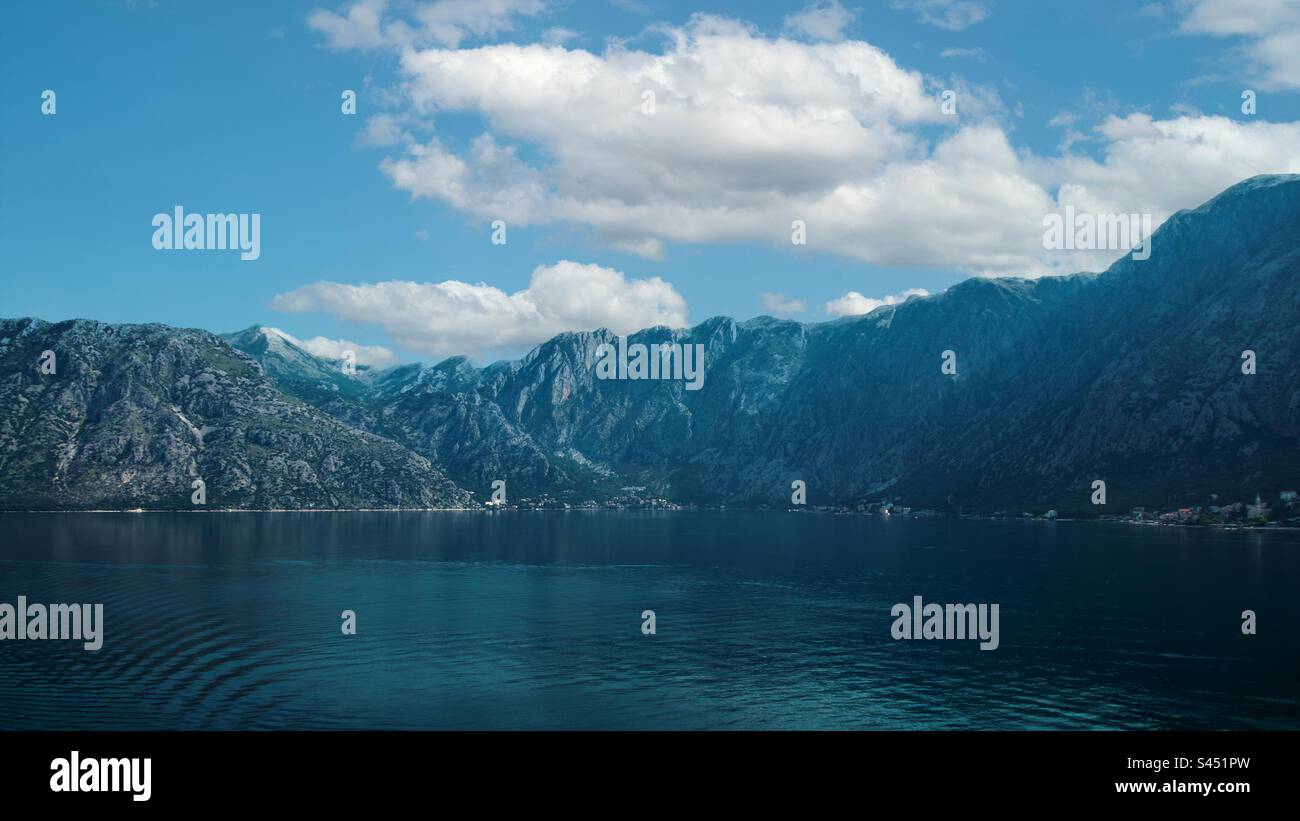 Bay of Kotor, Montenegro. - Smartphone Captured Stock Image