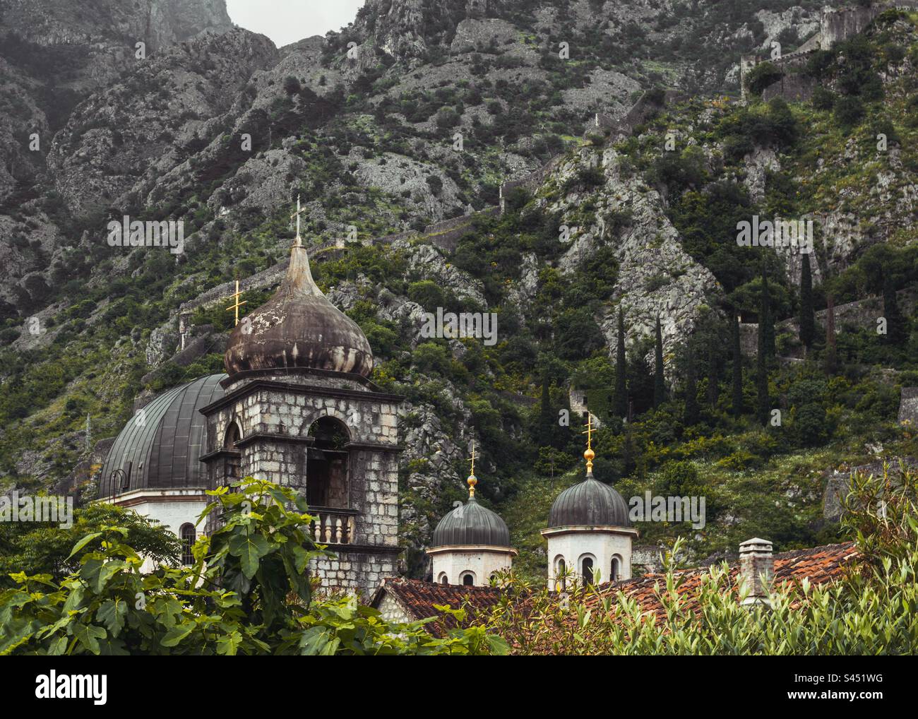St. Nicholas’ Church in Kotor, Montenegro. - Smartphone Captured Stock Image