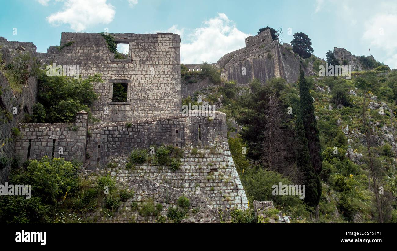 Kotor Fort - Smartphone Captured Stock Image