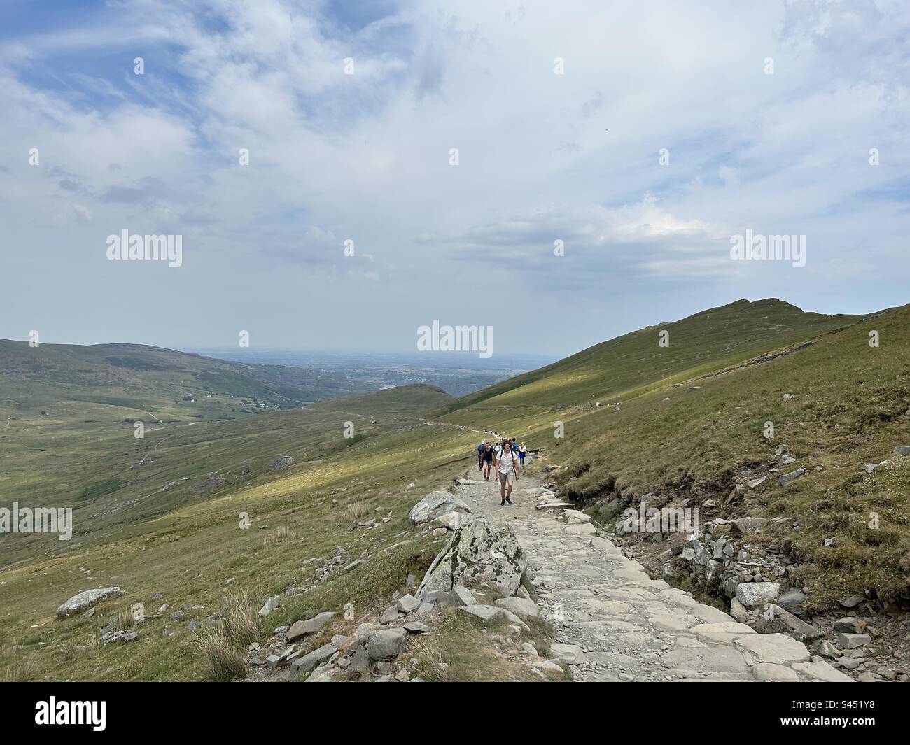 Mount Snowdon, Snowdonia National Park, North Wales. Yr Wyddfa, Eryri. - Smartphone Captured Stock Image