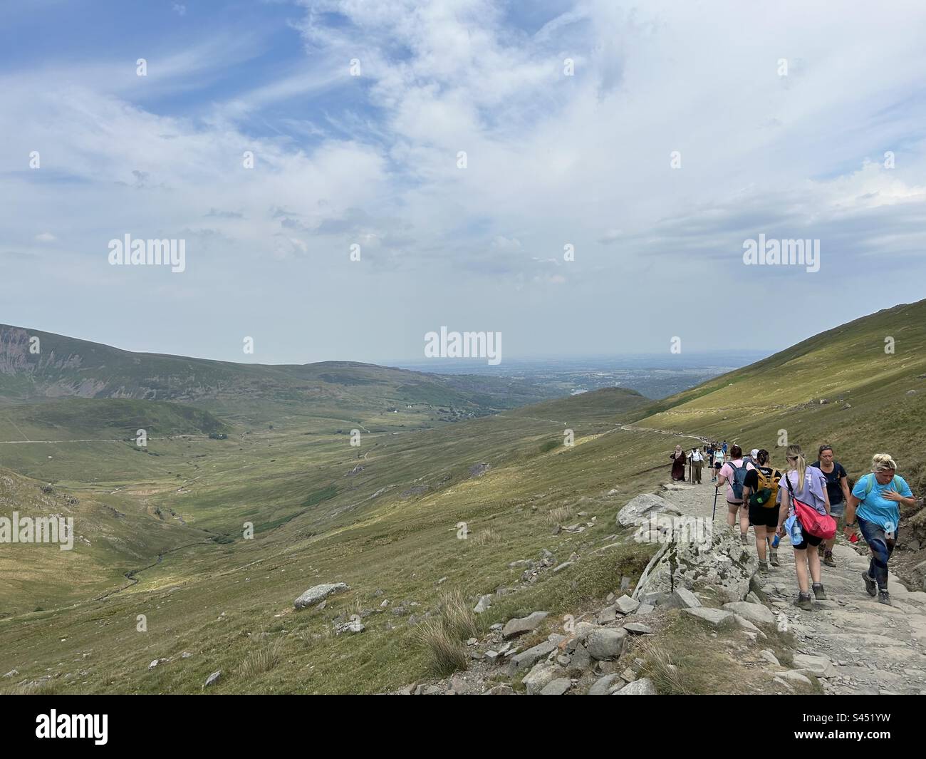 Mount Snowdon, Snowdonia National Park, North Wales. Yr Wyddfa, Eryri. - Smartphone Captured Stock Image