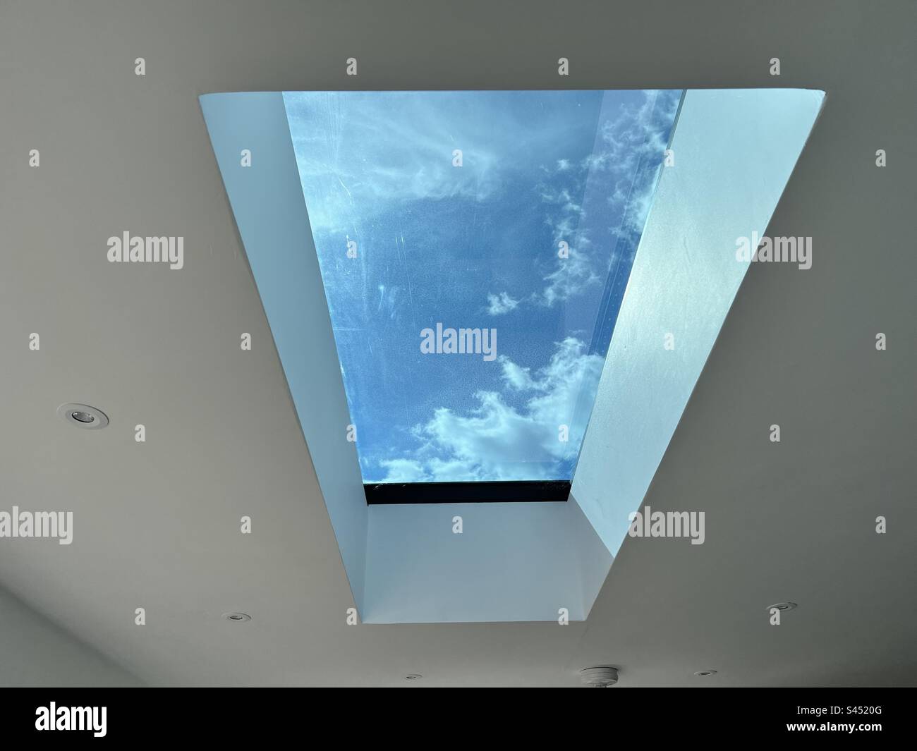 Rectangular Roof Skylight - Smartphone Captured Stock Image