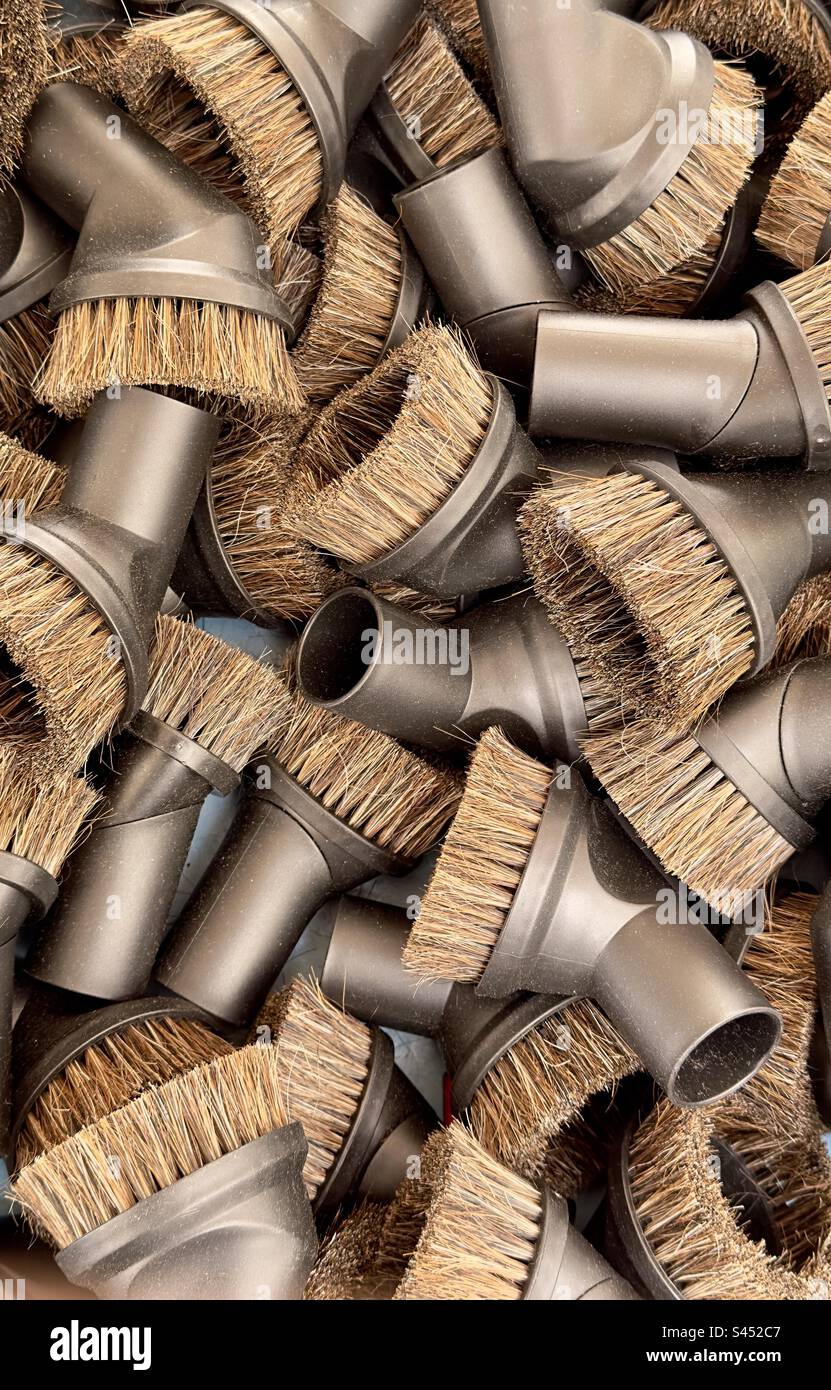 What a collection of identical vacuum cleaner brushes on sale in the