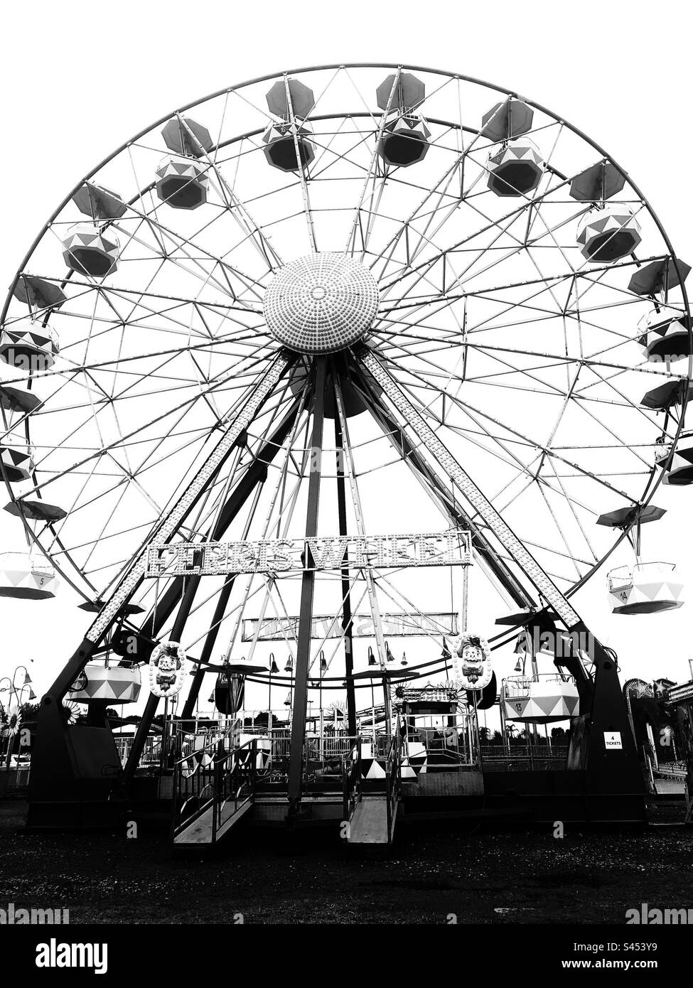 Ferris wheel at a fairground in South Africa - we call them big wheels - Smartphone Captured Stock Image